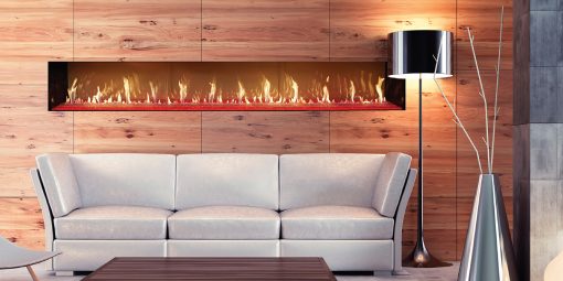 The DaVinci Collection Single-Sided Linear Gas Fireplace