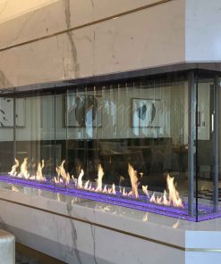 The DaVinci Collection Island Linear Gas Fireplace