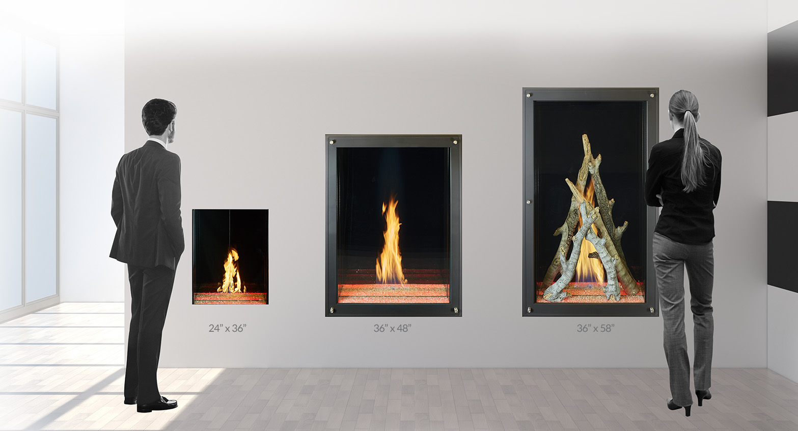 DaVinci The Maestro Collection™ Vertical Gas Fireplaces