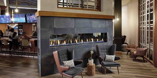 The DaVinci Collection See-Thru Linear Gas Fireplace